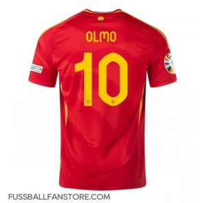 Spanien Dani Olmo #10 Replik Heimtrikot EM 2024 Kurzarm